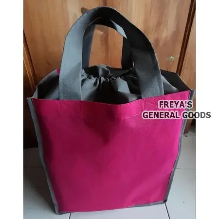 [FREYA] Tas Laundry Baju Kotor Bisa Custom Motif 3D Model Tali Serut Kapasitas 7 KG 1