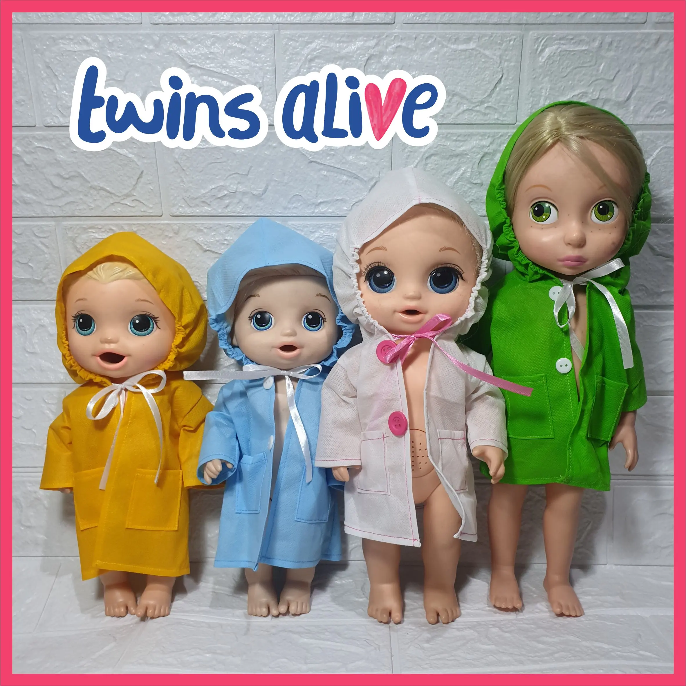 READY !!! Baju Boneka Baby Alive Animator Jas Hujan