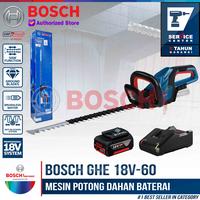 Gambar Bosch Cordless Hedge Trimmer GHE 18V-60 Mesin Potong Dahan Baterai 18 V SET 4 AH dari Bosch Tools Authorized BTS Kota Bogor 1 Tokopedia