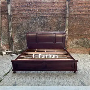 dipan 200x200 jati, tempat tidur minimalis modern kayu, ranjang divan