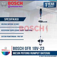 Gambar BOSCH Mesin Potong Rumput Baterai GFR 18V-23 Cordless Grass Trimmer 18 Volt Unit Only dengan Blade 23 cm & Sound Level 76 dB(A) Brush Cutter dari Bosch Tools Authorized BTS Kota Bogor 2 Tokopedia