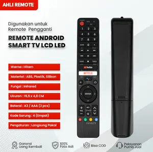 Remot Pengganti Untuk Remot Sharp Aquos LCD LED Smart Android TV GB326WJSA IR (Non Voice Command) 2T-C42BG1i 2T-C50BG1i