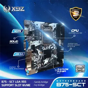 Motherboard X9Z H61 LGA 1155 DDR3 H61 Mainboard Mobo H61 Murah Support Gen 2 Gen 3 Bergaransi 3 Tahun pc