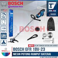 Gambar BOSCH Mesin Potong Rumput Baterai GFR 18V-23 Cordless Grass Trimmer 18 Volt Unit Only dengan Blade 23 cm & Sound Level 76 dB(A) Brush Cutter dari Bosch Tools Authorized BTS Kota Bogor 1 Tokopedia