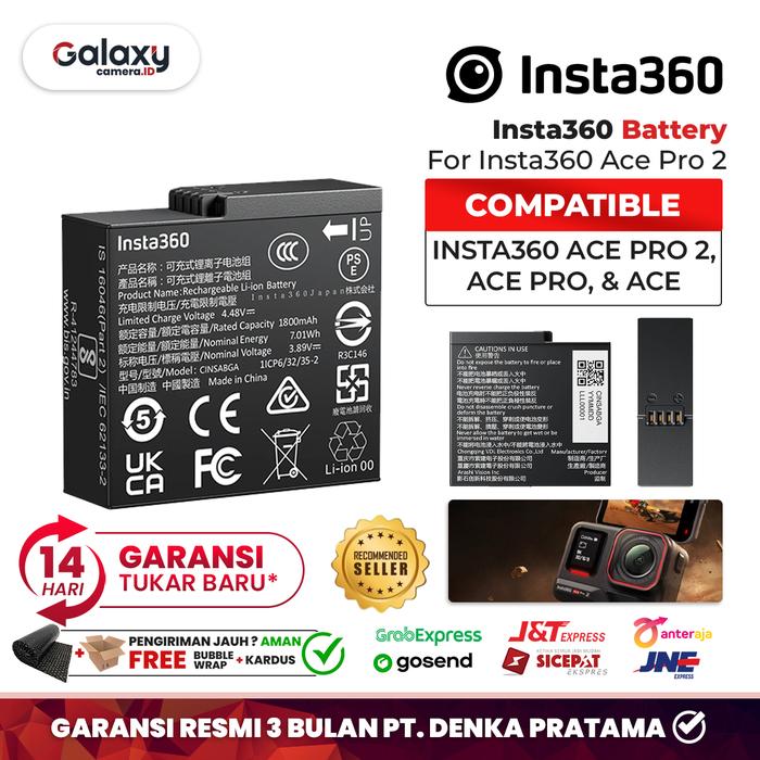 Gambar Insta360 Ace Pro 2 Battery Rechargeable Action Cam Garansi Resmi dari Galaxy Camera Kota Tangerang Tokopedia