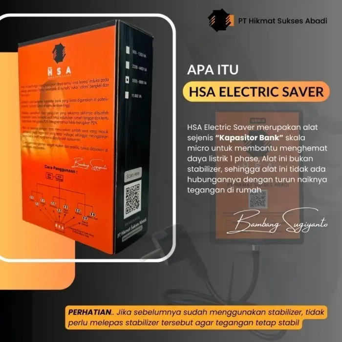 (Khusus Jaringan 3 Phase) Andoda HSA Electric Saver | Bambang Sugiyanto | PT Hikmat Sukses Abadi 8