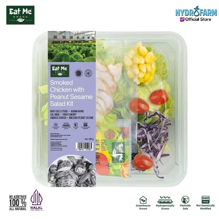 Gambar Eat Me Fresh - Salad Kit Chicken with Peanut Sesame / Salad Ayam Kacang Wijen Sehat Siap Saji dari Hydrofarm Wellness Kota Administrasi Jakarta Barat Tokopedia