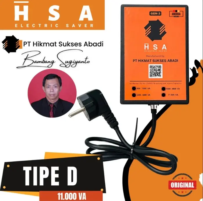 Penghemat Listrik Rumah ANDODA HSA Saver 11.000 Watt Tipe D 0