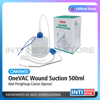 Gambar ONEMED - Alat Penghisap Cairan Operasi dengan Trocar + Tubing + Connector Tube STERIL | OneVAC Wound Suction SET 500ml 10 12 14 16 18 FR FG | Perawatan Luka Bedah P3K - 12 FR dari INTI MEDIKA STORE Kota Bandung 1 Tokopedia