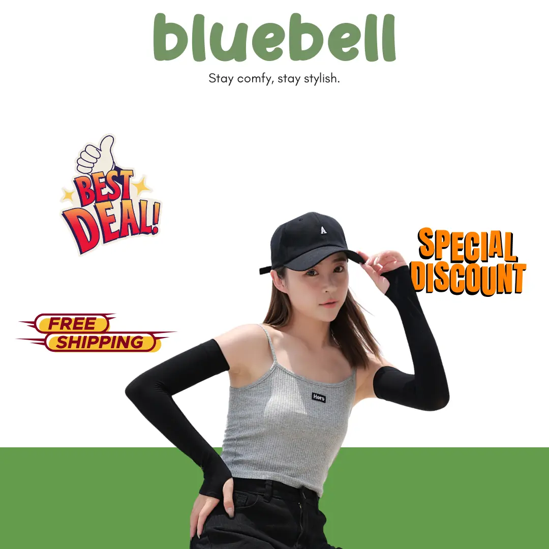 Bluebell ST369 Manset Tangan Polos Handsock Pria Wanita Muslimah Manset Stocking Lengan Panjang