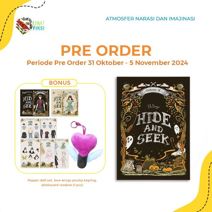 Gambar Buku Novel - Hide and Seek - Cindyana H - Fantasious - Bumifiksi dari bumifiksijakarta Jakarta Selatan Tokopedia