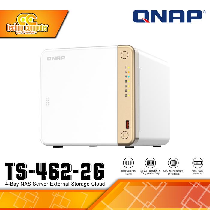 Gambar QNAP TS-462-2G 4-Bay NAS Server External Storage Cloud TS462 dari Techno Computer Bali Kota Denpasar Tokopedia