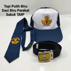 Set Lengkap Topi Dasi Sabuk SMP