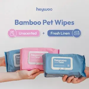 Heywoo Bamboo Pet Wipes - Tissue Basah Hewan