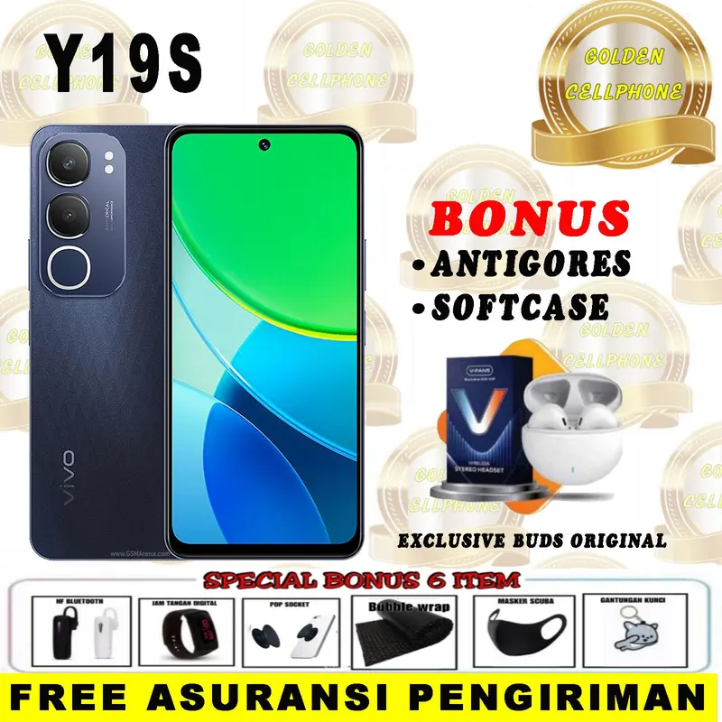 VIVO Y19S 4/64 & 4/128 & 6/128 GARANSI RESMI 0