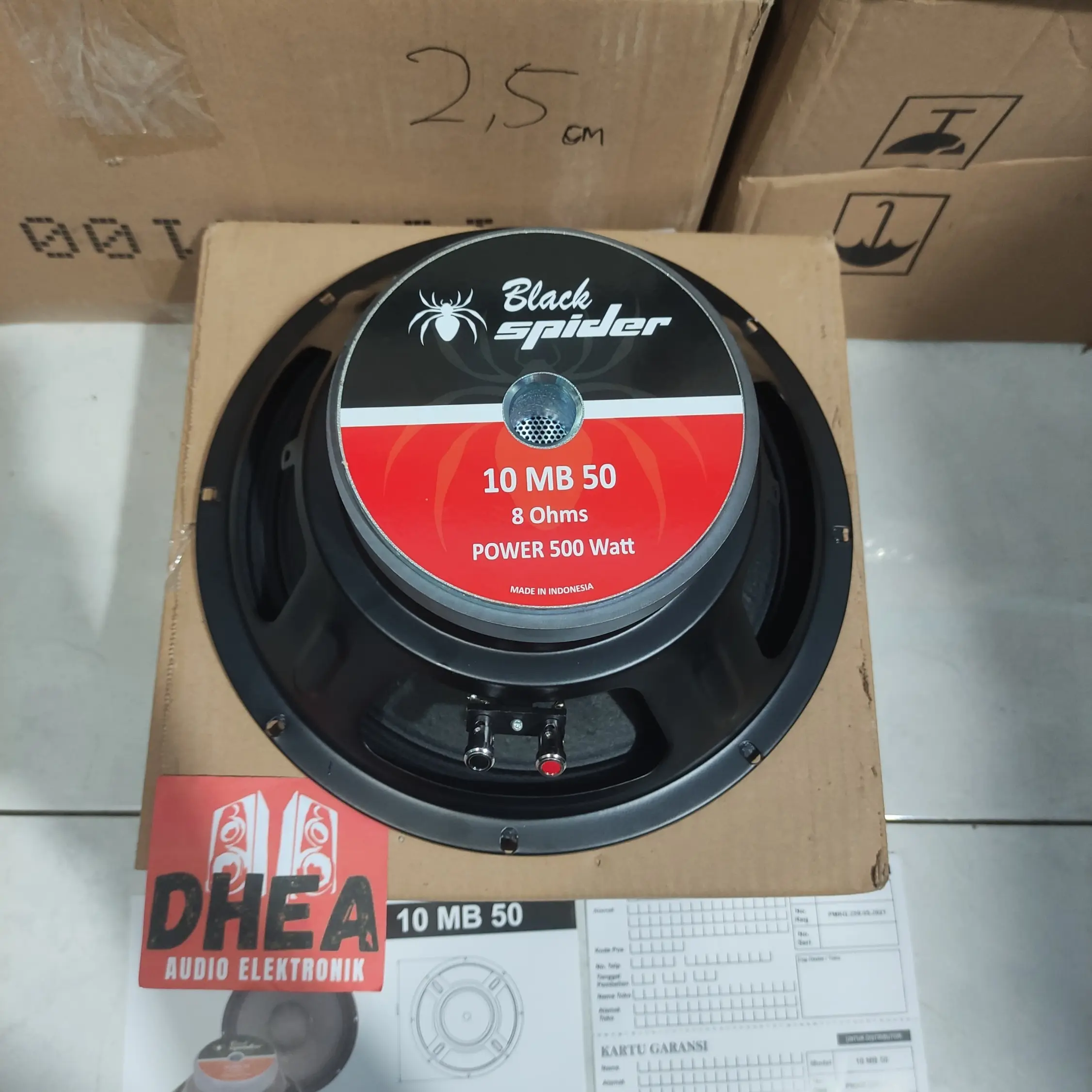 Speaker Black Spider 10 MB 50 original 10inch 500watt