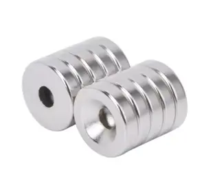 Donat Strong Magnet Neodymium Magnet koin Bolong Tengah Untuk Industri Tas Dompet Dll