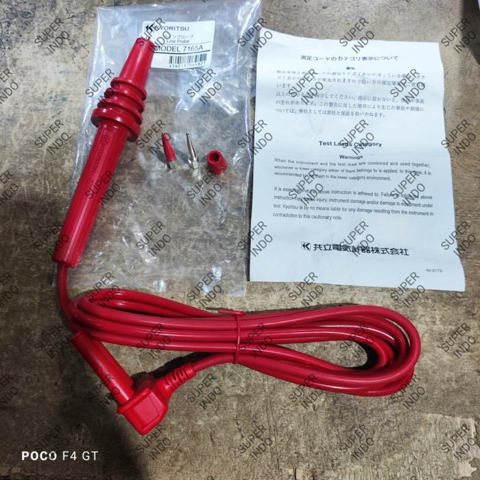Jual Kyoritsu 7165A Test Leads Cable Kabel Lead 7165 For 3025A 3121B ...