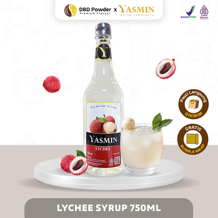 Gambar Yasmin - Syrup Lychee (750ml) | Sirup Minuman Rasa Leci dari DBD Powder Kota Depok Tokopedia