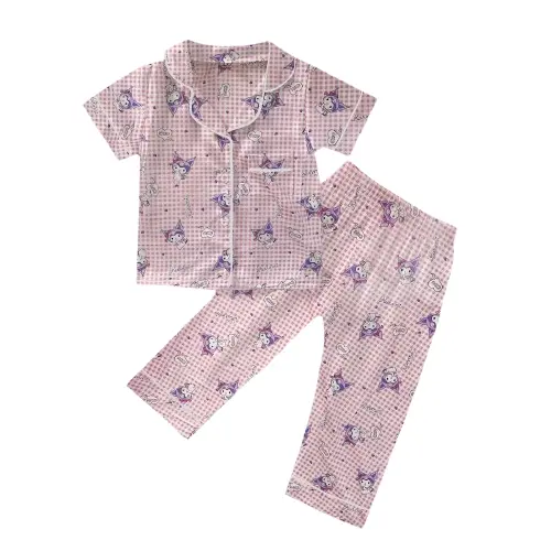 Baju Tidur Piyama Anak Perempuan 3-10 tahun/ Motip Terbaru BTS 21 3