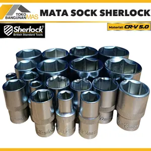 Mata Kunci Sock SHERLOCK Mata shock 1/2 inch 6 pt ukuran 8 mm - 36 mm