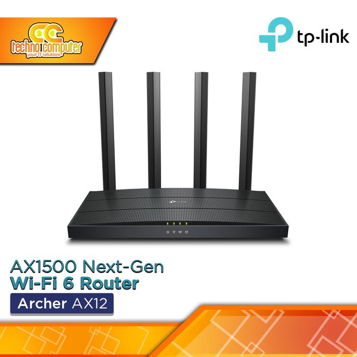 Gambar ROUTER TP-LINK Archer AX12 AX1500 Dual Band Wi-Fi 6 Gigabit Wireless Router dari Techno Computer Bali Kota Denpasar Tokopedia