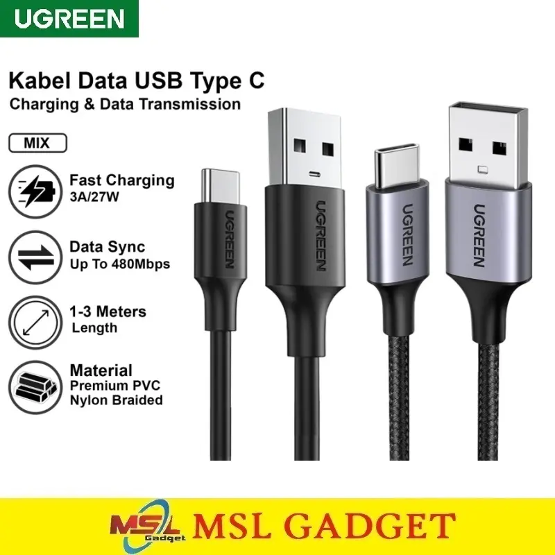 Kabel Data Xiaomi USB Type C 3A 6A Turbo Fast Charging Original