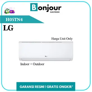 LG AC Standar 1/2 PK H05TN4 With Turbo Cooling AC Split LG 0.5 PK H05TN4