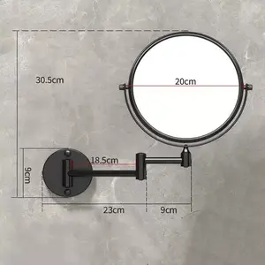 Cermin Rias 2 Sisi Dapat Diputar Pembesaran 3x Cermin Rias Kamar Mandi Yang Dipasang Dinding