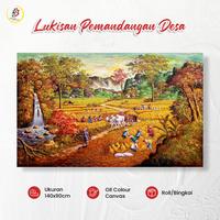 Gambar Lukisan air terjun indah berkualitas dari Lukisan Bandung Kota Bandung 3 Tokopedia