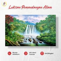 Gambar Lukisan air terjun indah berkualitas dari Lukisan Bandung Kota Bandung 2 Tokopedia