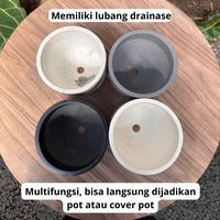 Gambar Workplant - Jivan Concrete Pot D17 - Hitam, Packing kardus dari workplant official Kota Surabaya 3 Tokopedia