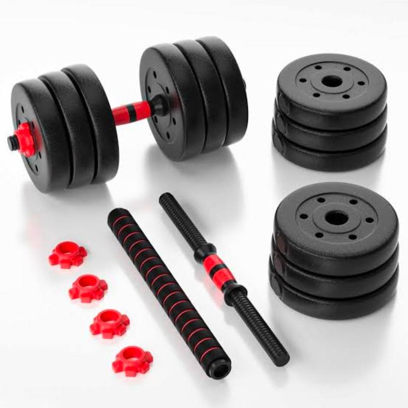 Barbel /Dumble PVC 20kg 3 in 1 barbel set perlangkapan Fitnes - Shop ...