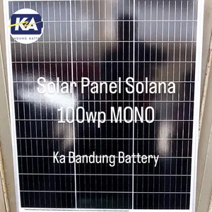Solar panel surya cell module solana 100wp 100 wp mono 12v 12 v