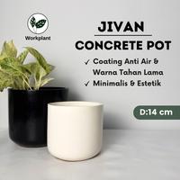 Gambar Workplant - Jivan Concrete Pot D14 - Marble, Packing Kardus dari workplant official Kota Surabaya 1 Tokopedia