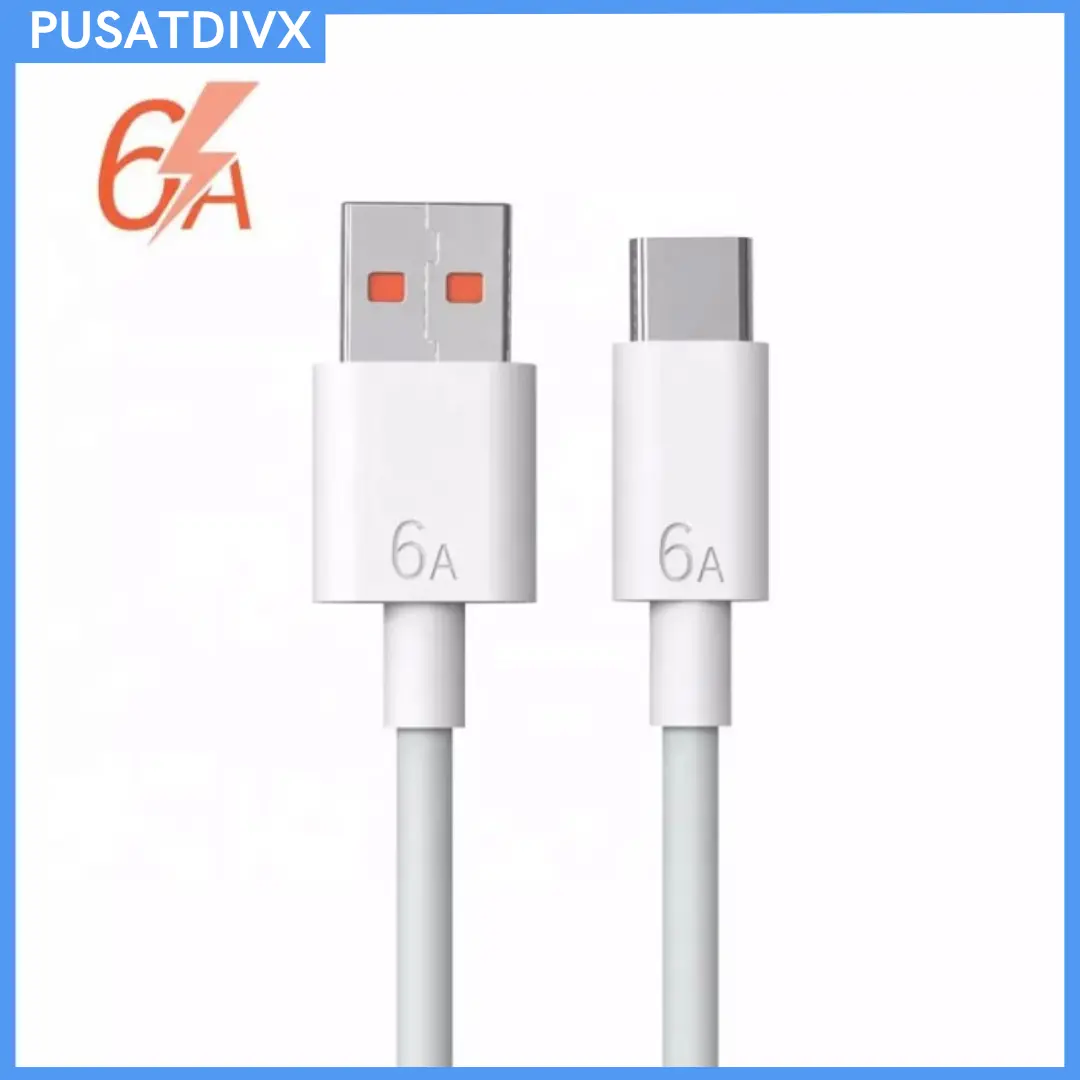 SANJI KABEL CHARGER USB TYPE C SUPER FAST CHARGE 66W 6A 1 METER HP ANDROID