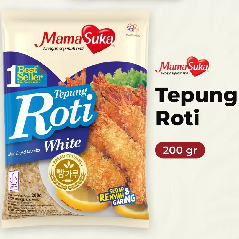 Mamasuka Tepung Roti Putih | White Bread Crumbs pilih varian