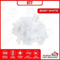 Gambar SWITCH - CONTENT - KTT BABY WHITE - 5 PIN - 43G - LINEAR - PCB MOUNT dari Rumah-Keyboard Kota Administrasi Jakarta Barat 5 Tokopedia