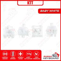 Gambar SWITCH - CONTENT - KTT BABY WHITE - 5 PIN - 43G - LINEAR - PCB MOUNT dari Rumah-Keyboard Kota Administrasi Jakarta Barat 4 Tokopedia