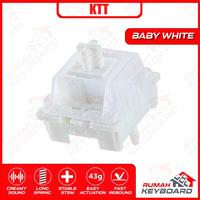Gambar SWITCH - CONTENT - KTT BABY WHITE - 5 PIN - 43G - LINEAR - PCB MOUNT dari Rumah-Keyboard Kota Administrasi Jakarta Barat 1 Tokopedia