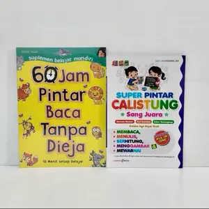 Paket 2 Buku 60 Jam Pintar Baca Tanpa Dieja - Super Pintar Calistung
