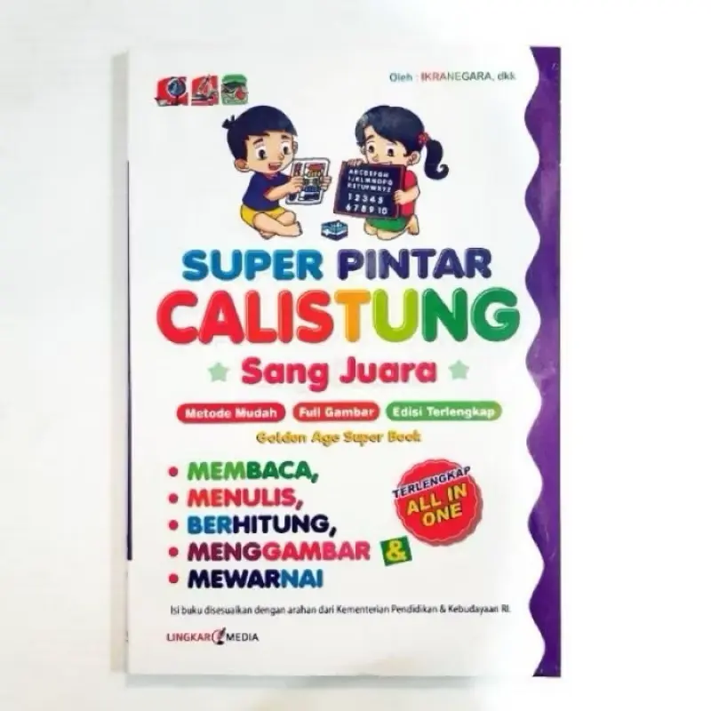 Buku Super Pintar Calistung Sang Juara Membaca Menulis Berhitung Menggambar & Mewarnai