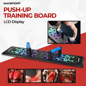 Papan Latihan Push up Training Board dengan Counter Display with Pull Ropes
