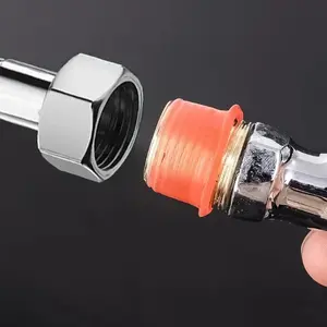 TaffHOME Karet Seal Keran Anti Bocor Gasket Rubber Diameter 25/15mm Silikon Fleksibel untuk Keran Wastafel Kamar Mandi Taman 10 PCS