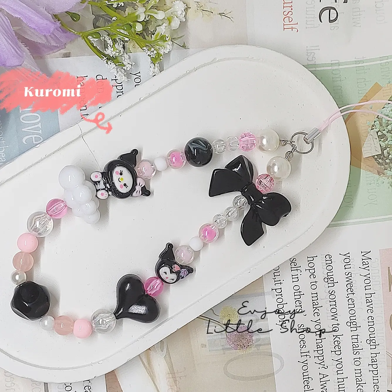 tali HP gantungan hp strap phone sanrio series fashionable cantik/tali HP strap phone kuromi cinamonroll melody
