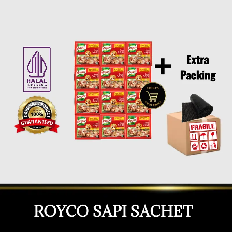 Royco Penyedap Rasa Sapi Sachet 8 Gram isi 12 Pcs 0