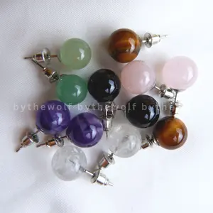 Tarotbythewolf - Crystal Stud Earrings