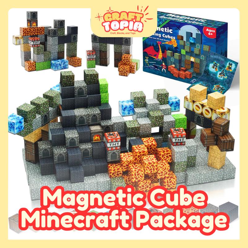 [CRAFTOPIA] Minecraft Magnetic Blocks Package Mainan Anak Creative ...
