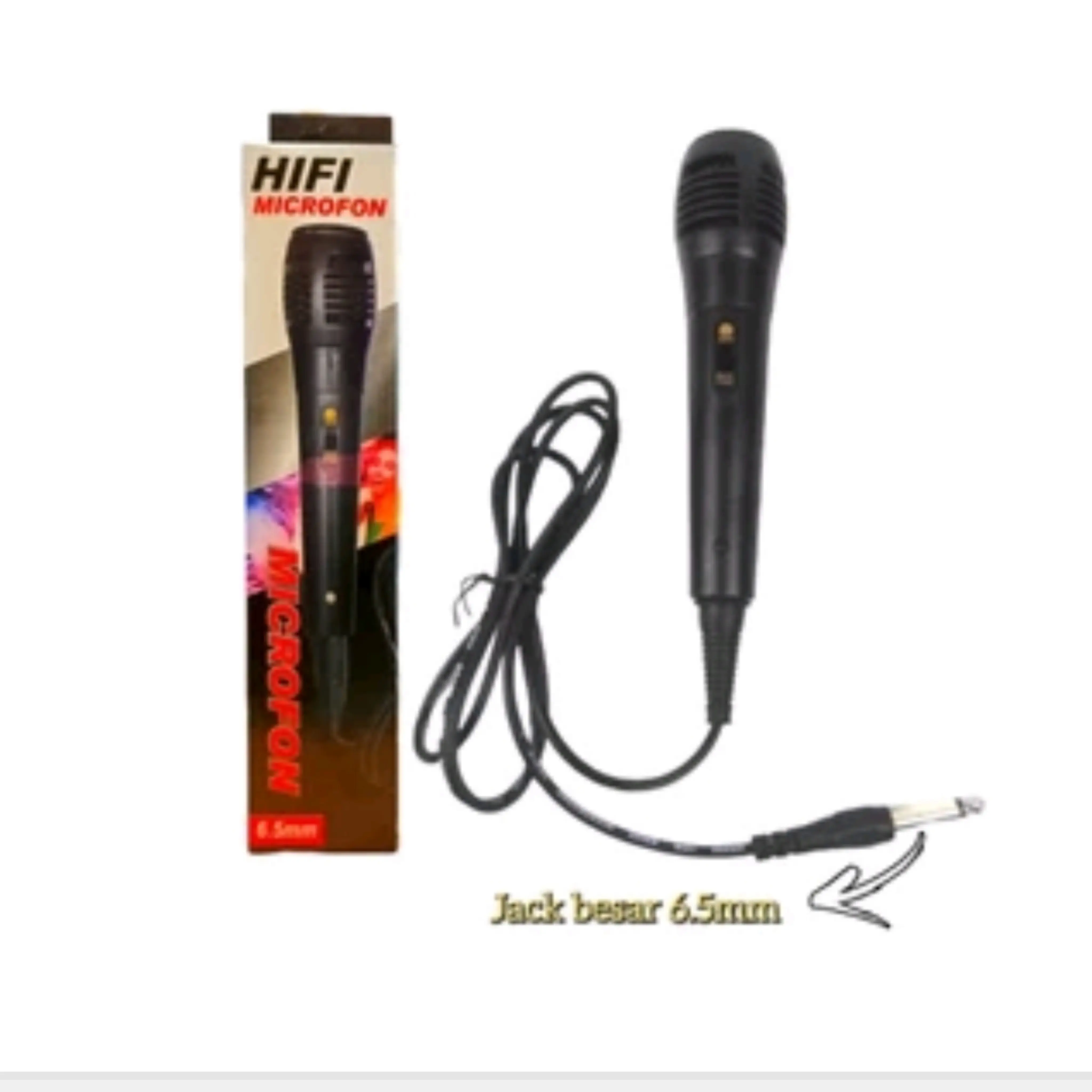 Mic karaoke murah Mic kabel jack besar Miicrophone karaoke