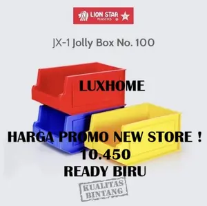 JOLLY BOX NO 100 LIONSTAR / CONTAINER BAUT SUSUN PLASTIK LIONSTAR / RAK BAUT STACKING JX1 LIONSTAR